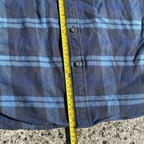 Anchorage Expedition Shacket Flip Cuffs Mens Sz M Flannel‎ Shirt Bluestone, - Picture 10 of 16
